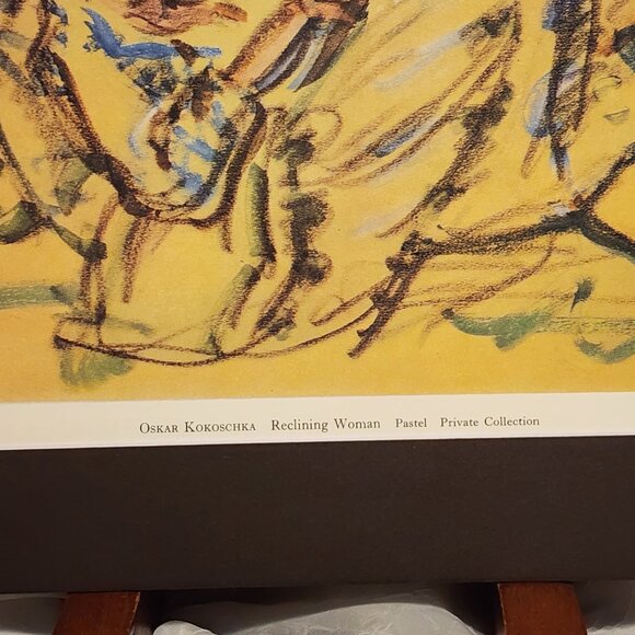 Reclining Woman - Oskar Kokuschka - Matted Print - Picture 6 of 6